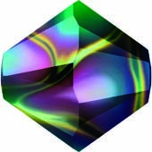 Бусины 5328 6 mm Crystal Rainbow Dark