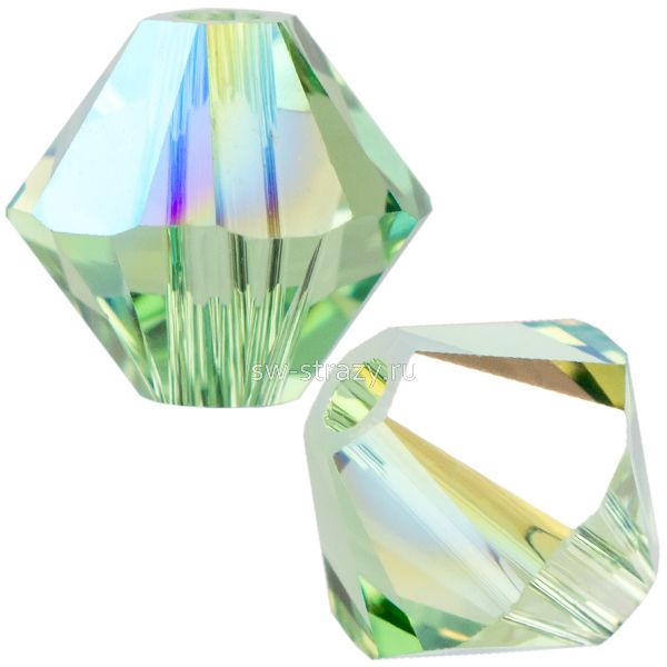Бусины 5328 4 mm Peridot Shimmer