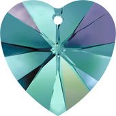 Кулоны 6228 18x17,5 mm Blue Zircon AB